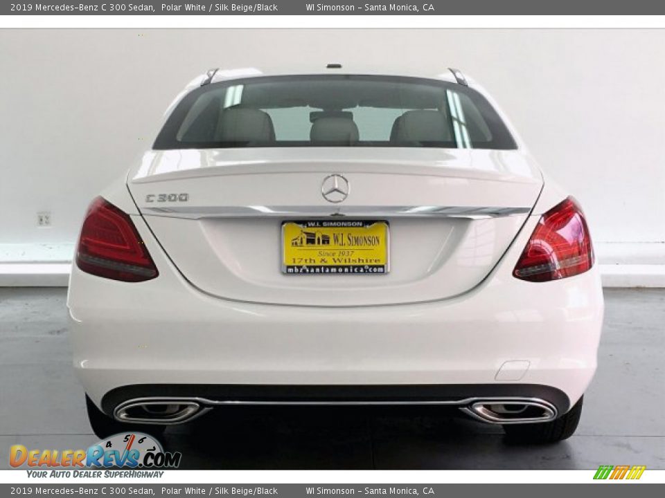 2019 Mercedes-Benz C 300 Sedan Polar White / Silk Beige/Black Photo #3