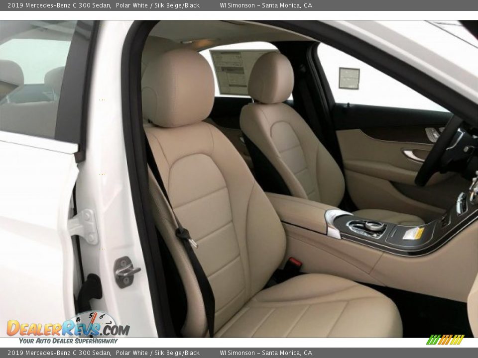 2019 Mercedes-Benz C 300 Sedan Polar White / Silk Beige/Black Photo #5