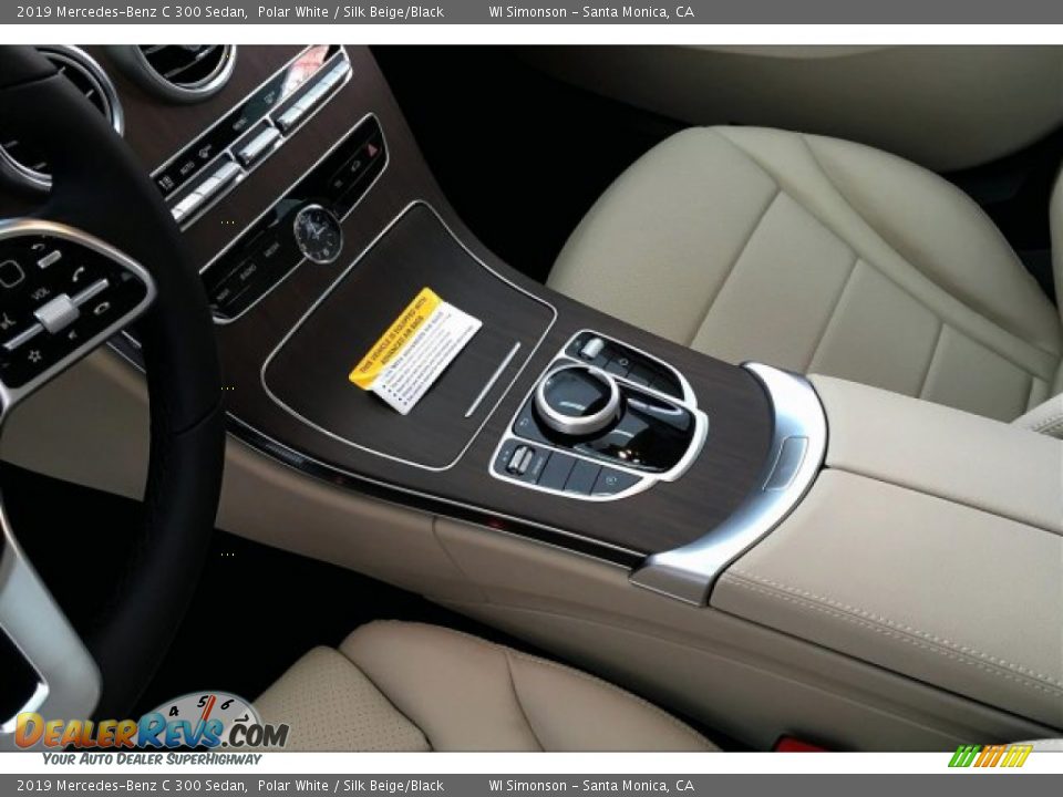 2019 Mercedes-Benz C 300 Sedan Polar White / Silk Beige/Black Photo #7