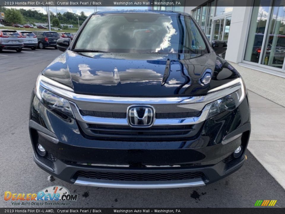 2019 Honda Pilot EX-L AWD Crystal Black Pearl / Black Photo #3