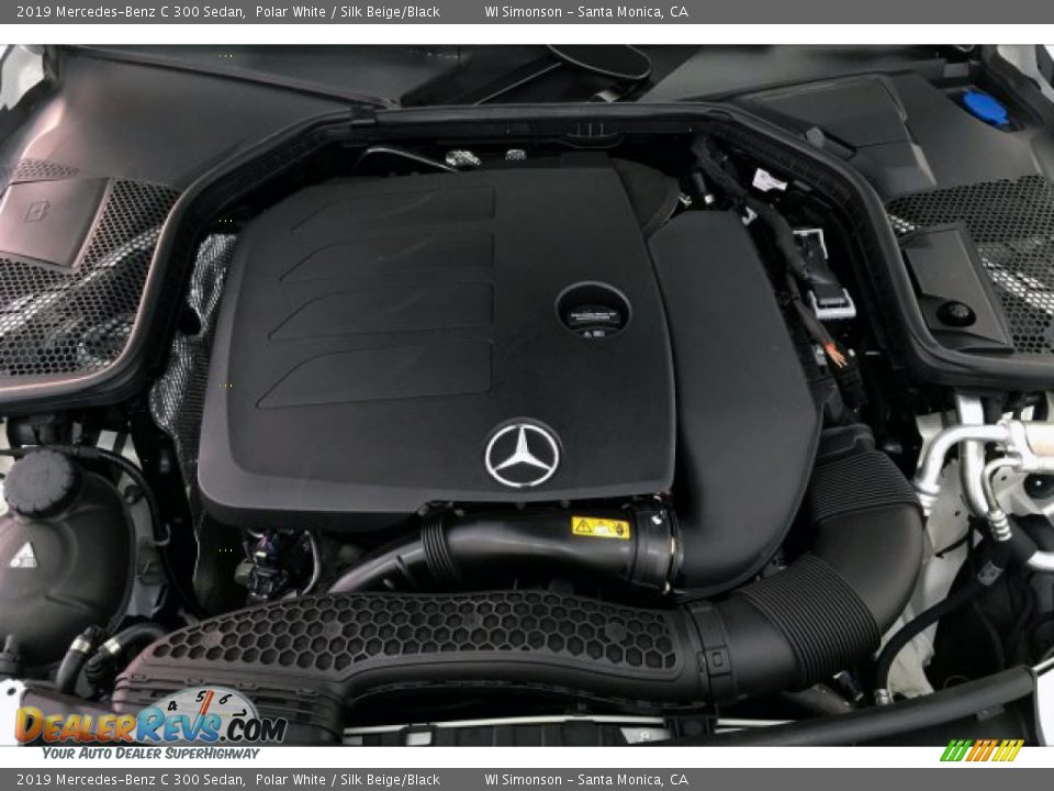 2019 Mercedes-Benz C 300 Sedan Polar White / Silk Beige/Black Photo #8