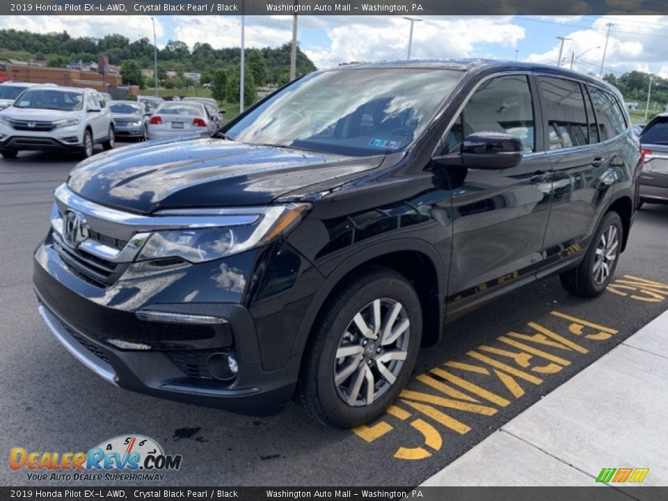 2019 Honda Pilot EX-L AWD Crystal Black Pearl / Black Photo #4