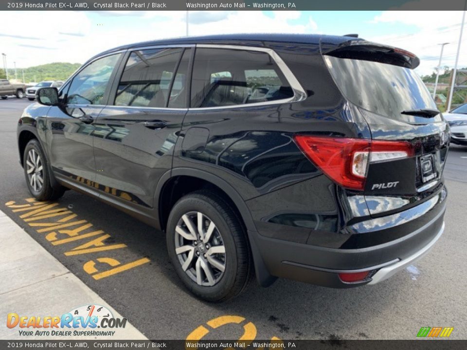 2019 Honda Pilot EX-L AWD Crystal Black Pearl / Black Photo #5