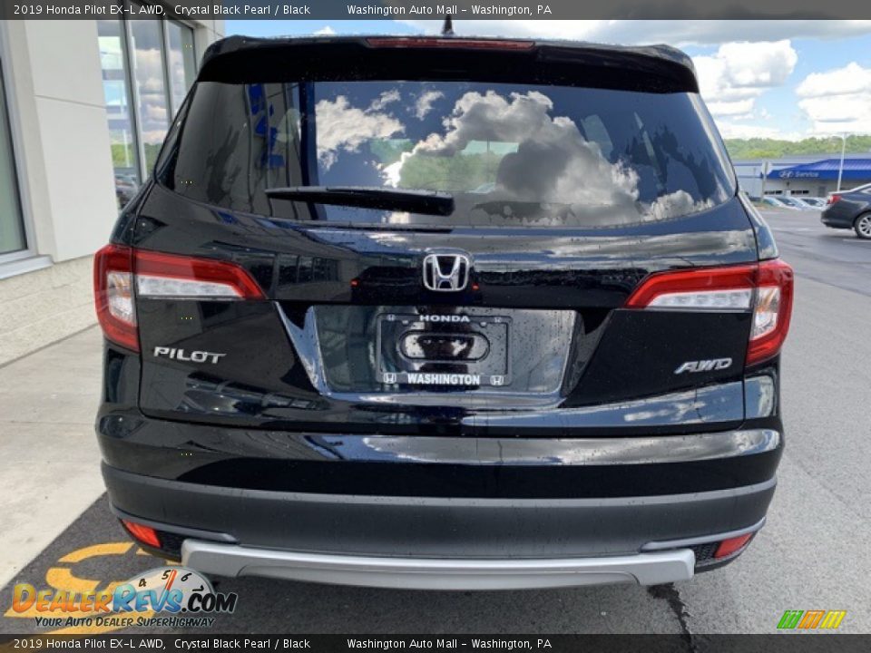 2019 Honda Pilot EX-L AWD Crystal Black Pearl / Black Photo #6