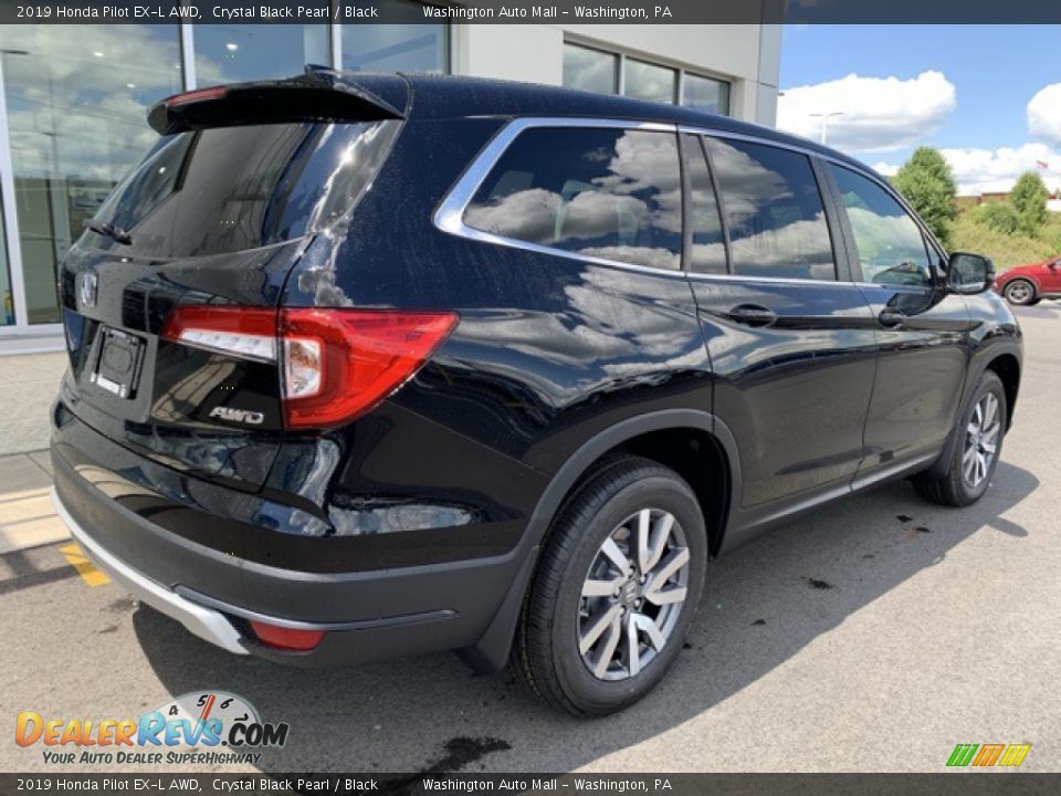 2019 Honda Pilot EX-L AWD Crystal Black Pearl / Black Photo #7