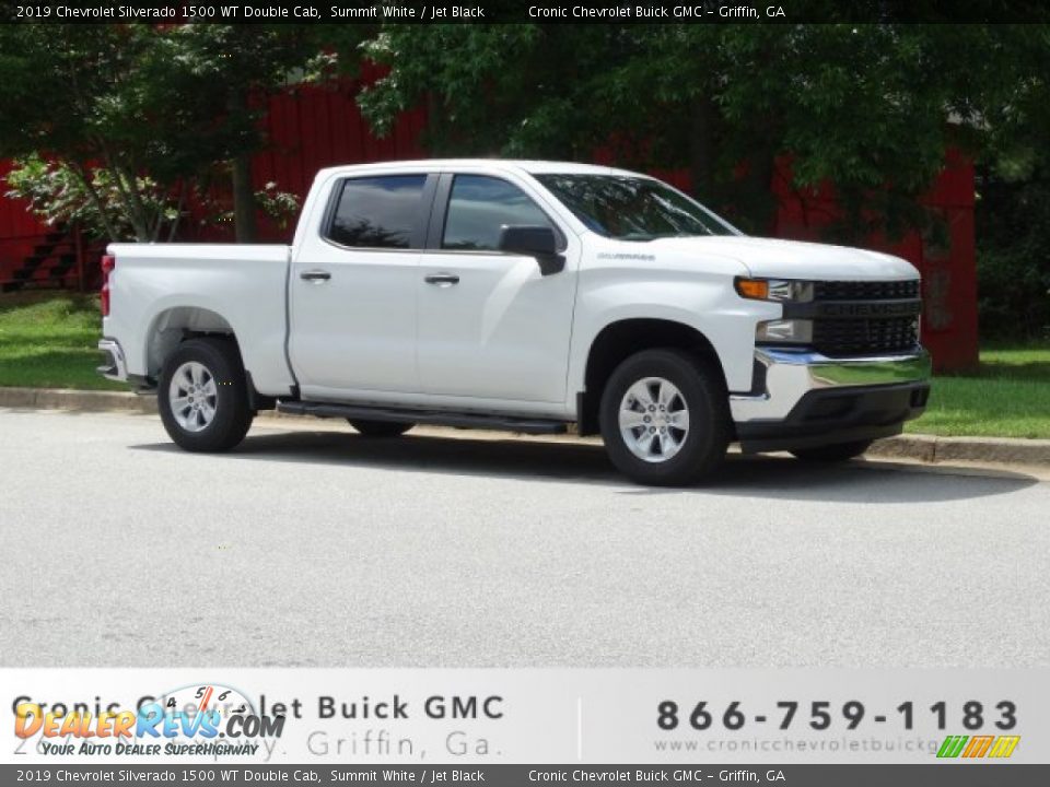 2019 Chevrolet Silverado 1500 WT Double Cab Summit White / Jet Black Photo #1