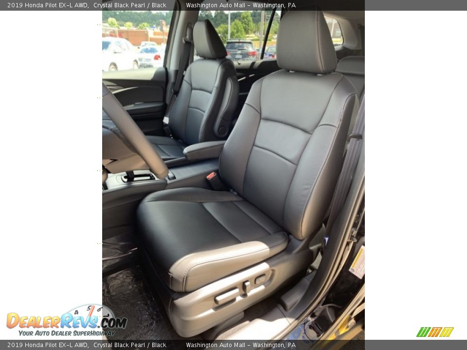 2019 Honda Pilot EX-L AWD Crystal Black Pearl / Black Photo #14