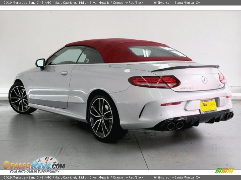 2019 Mercedes-Benz C 43 AMG 4Matic Cabriolet Iridium Silver Metallic / Cranberry Red/Black Photo #2