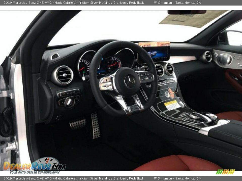 2019 Mercedes-Benz C 43 AMG 4Matic Cabriolet Iridium Silver Metallic / Cranberry Red/Black Photo #4