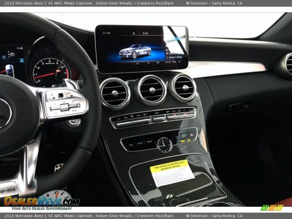 2019 Mercedes-Benz C 43 AMG 4Matic Cabriolet Iridium Silver Metallic / Cranberry Red/Black Photo #6