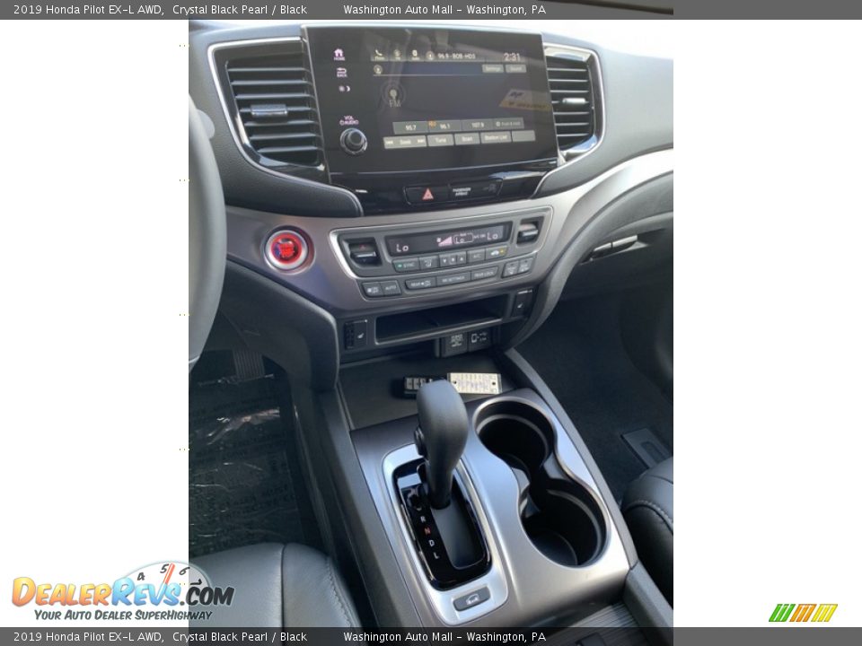 2019 Honda Pilot EX-L AWD Crystal Black Pearl / Black Photo #36