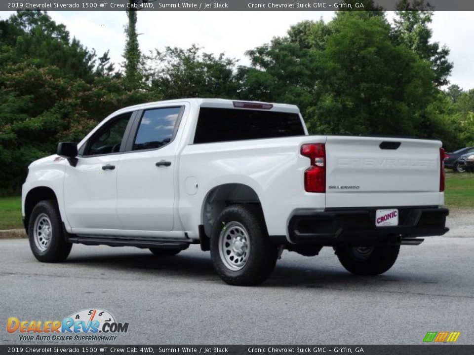 2019 Chevrolet Silverado 1500 WT Crew Cab 4WD Summit White / Jet Black Photo #6