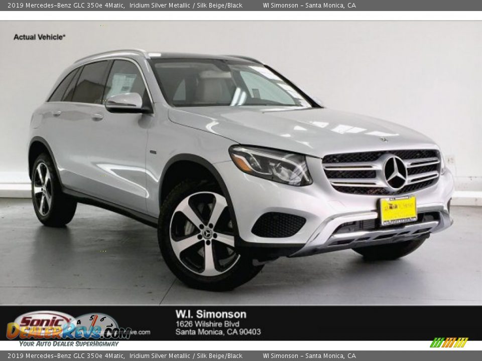 2019 Mercedes-Benz GLC 350e 4Matic Iridium Silver Metallic / Silk Beige/Black Photo #1