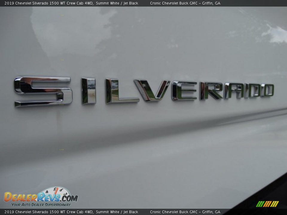 2019 Chevrolet Silverado 1500 WT Crew Cab 4WD Summit White / Jet Black Photo #8