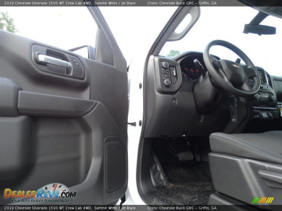 2019 Chevrolet Silverado 1500 WT Crew Cab 4WD Summit White / Jet Black Photo #10