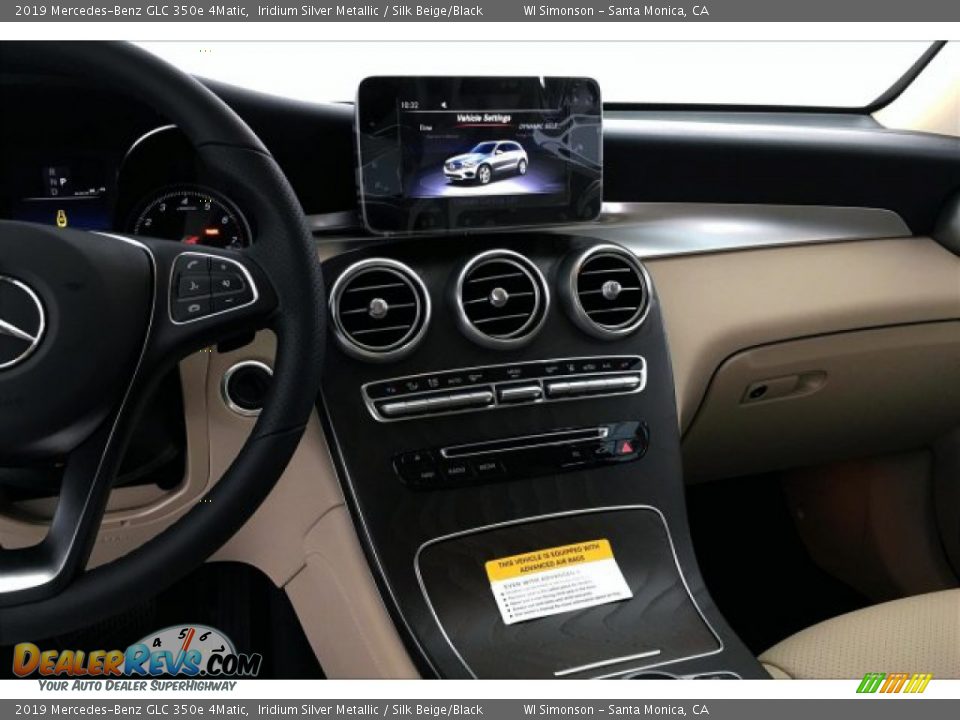 2019 Mercedes-Benz GLC 350e 4Matic Iridium Silver Metallic / Silk Beige/Black Photo #6