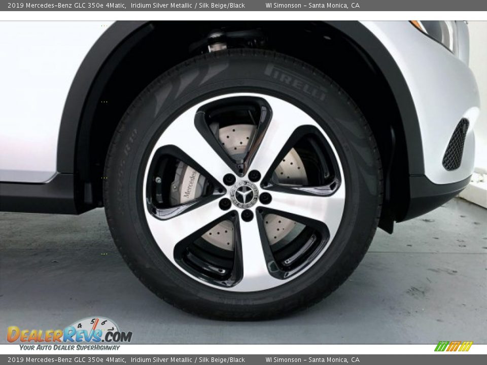 2019 Mercedes-Benz GLC 350e 4Matic Iridium Silver Metallic / Silk Beige/Black Photo #9