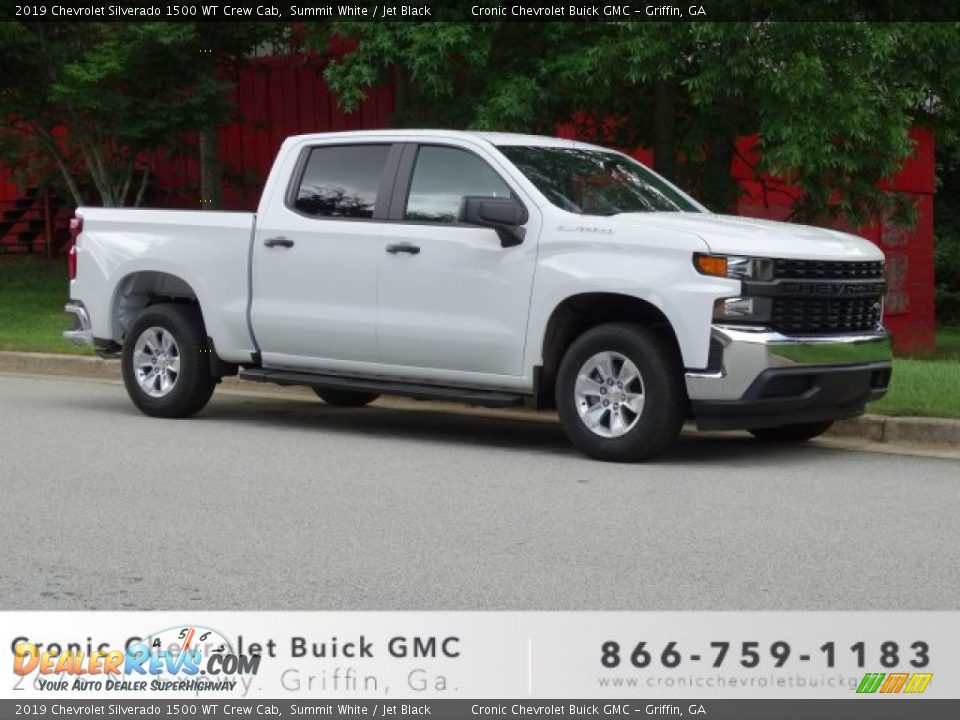 2019 Chevrolet Silverado 1500 WT Crew Cab Summit White / Jet Black Photo #1