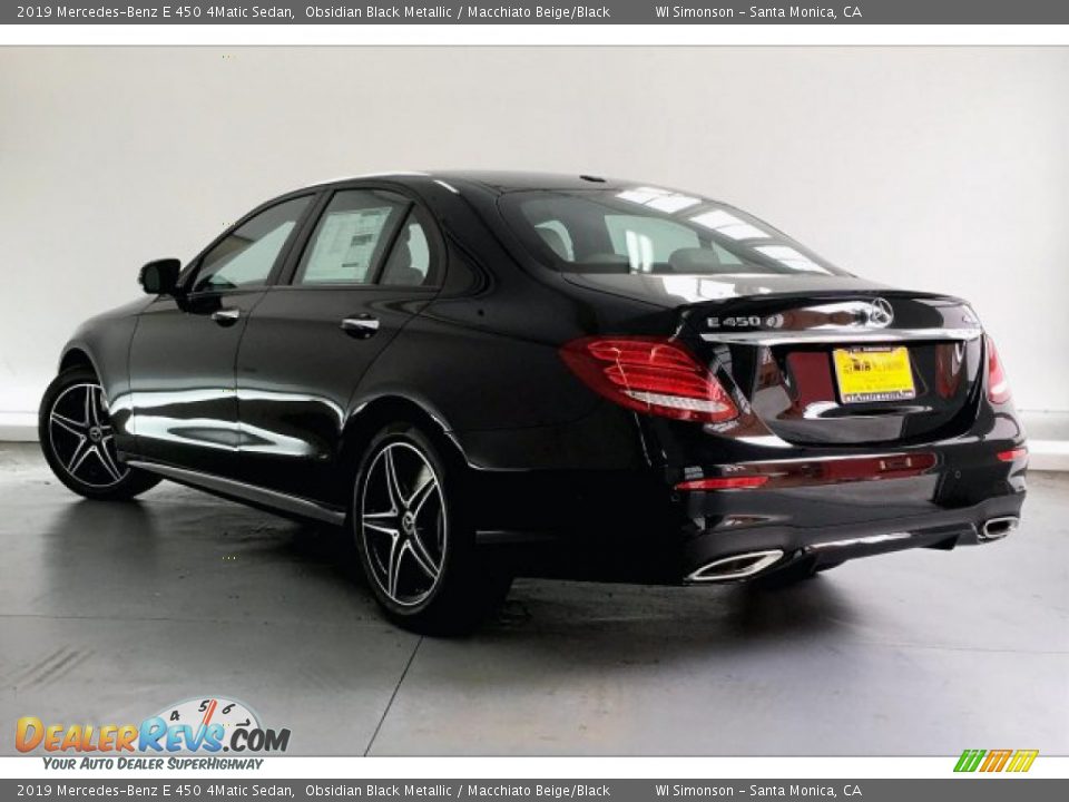 2019 Mercedes-Benz E 450 4Matic Sedan Obsidian Black Metallic / Macchiato Beige/Black Photo #2