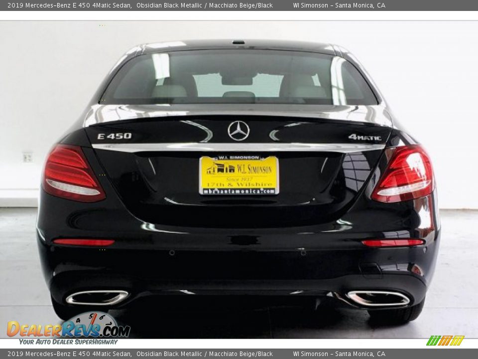 2019 Mercedes-Benz E 450 4Matic Sedan Obsidian Black Metallic / Macchiato Beige/Black Photo #3