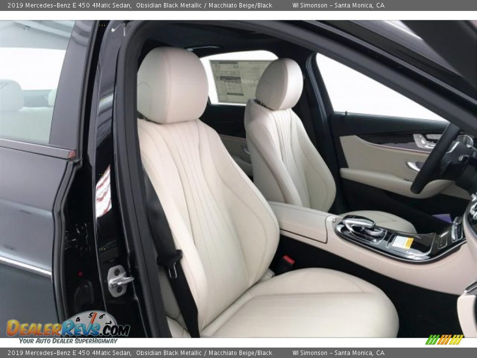 2019 Mercedes-Benz E 450 4Matic Sedan Obsidian Black Metallic / Macchiato Beige/Black Photo #5