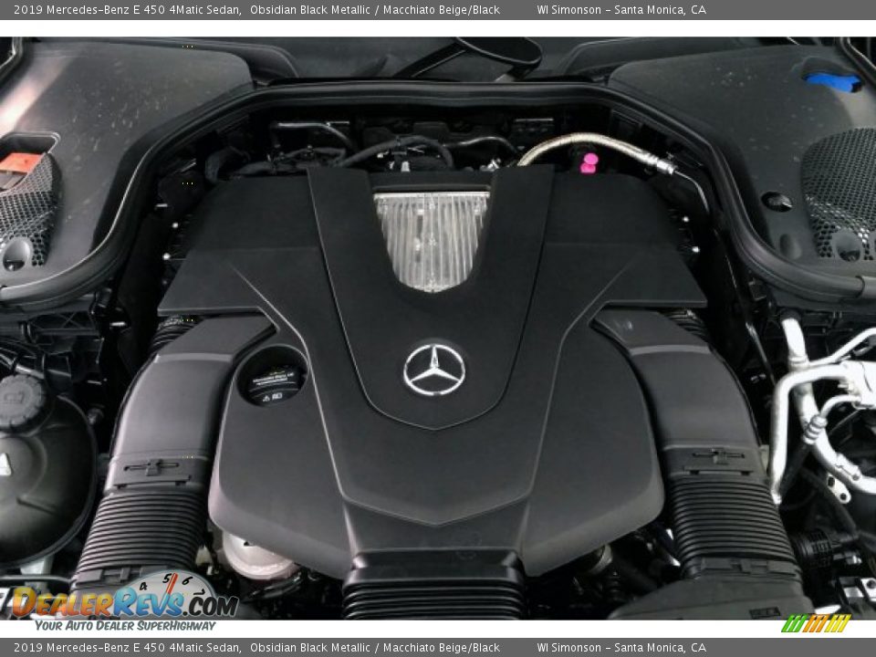2019 Mercedes-Benz E 450 4Matic Sedan Obsidian Black Metallic / Macchiato Beige/Black Photo #8