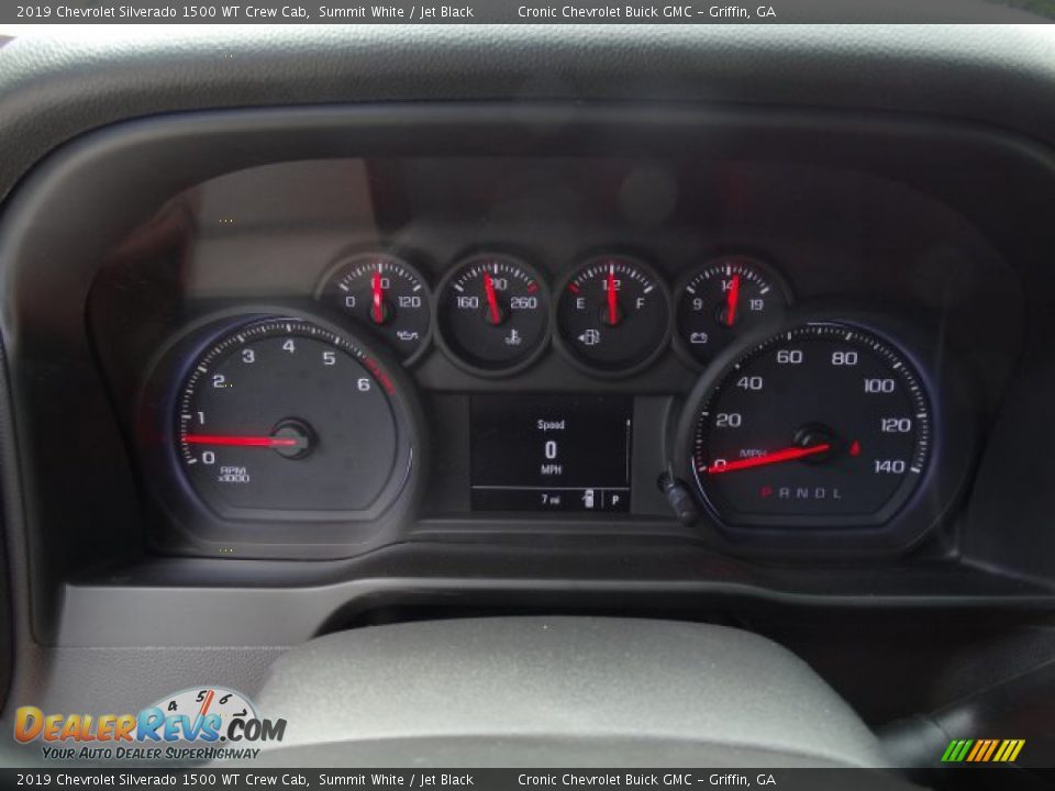 2019 Chevrolet Silverado 1500 WT Crew Cab Summit White / Jet Black Photo #17