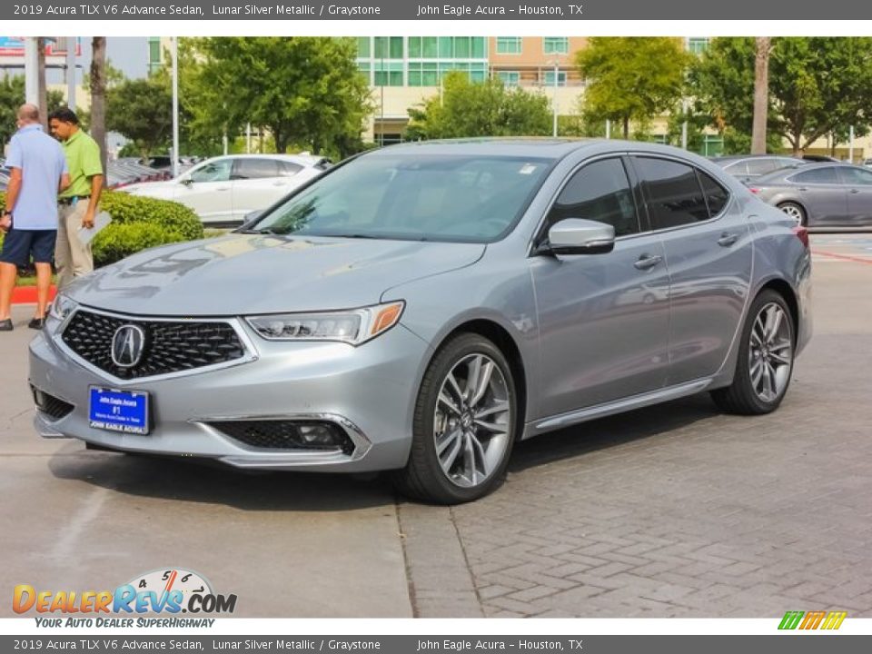2019 Acura TLX V6 Advance Sedan Lunar Silver Metallic / Graystone Photo #3