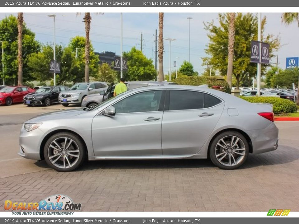 2019 Acura TLX V6 Advance Sedan Lunar Silver Metallic / Graystone Photo #4