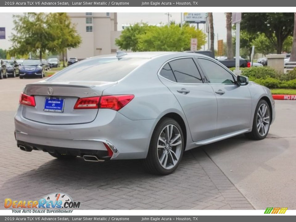 2019 Acura TLX V6 Advance Sedan Lunar Silver Metallic / Graystone Photo #7
