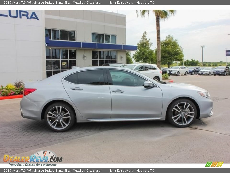 2019 Acura TLX V6 Advance Sedan Lunar Silver Metallic / Graystone Photo #8