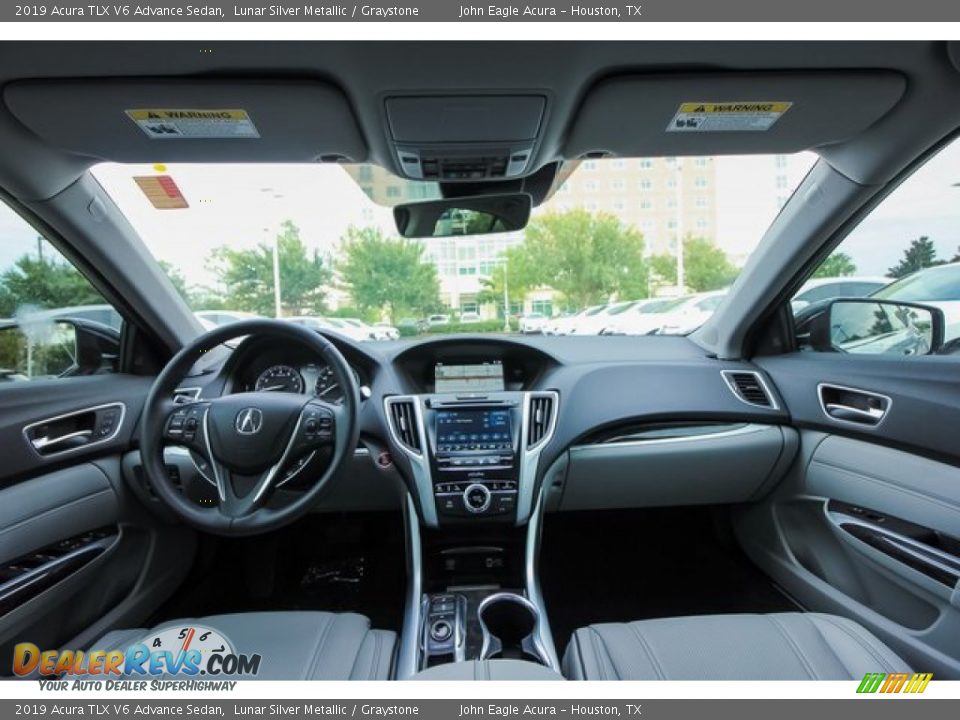 2019 Acura TLX V6 Advance Sedan Lunar Silver Metallic / Graystone Photo #9
