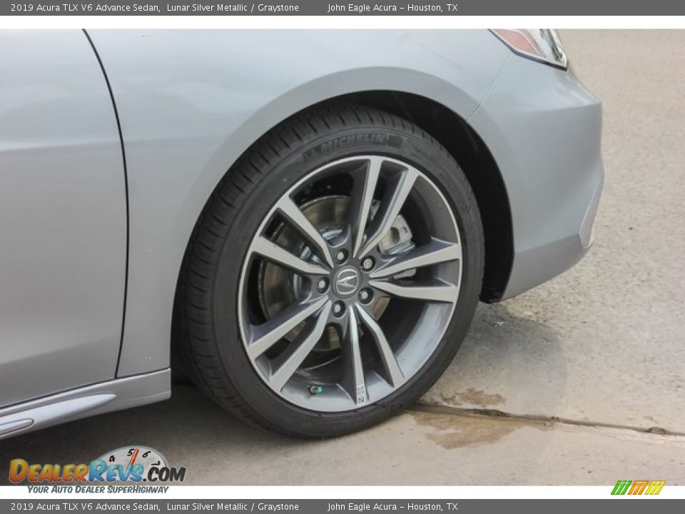 2019 Acura TLX V6 Advance Sedan Lunar Silver Metallic / Graystone Photo #10