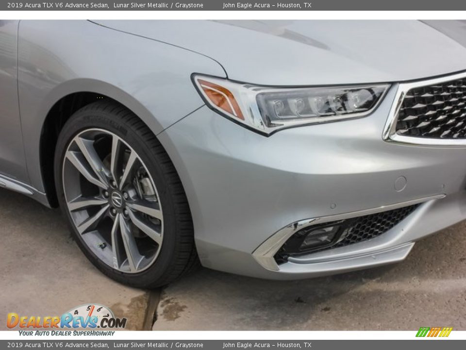 2019 Acura TLX V6 Advance Sedan Lunar Silver Metallic / Graystone Photo #11