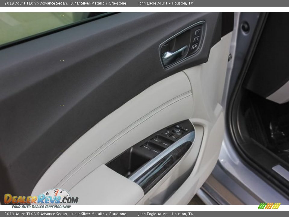 2019 Acura TLX V6 Advance Sedan Lunar Silver Metallic / Graystone Photo #12
