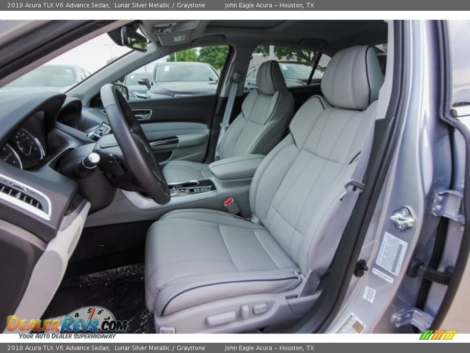 2019 Acura TLX V6 Advance Sedan Lunar Silver Metallic / Graystone Photo #16