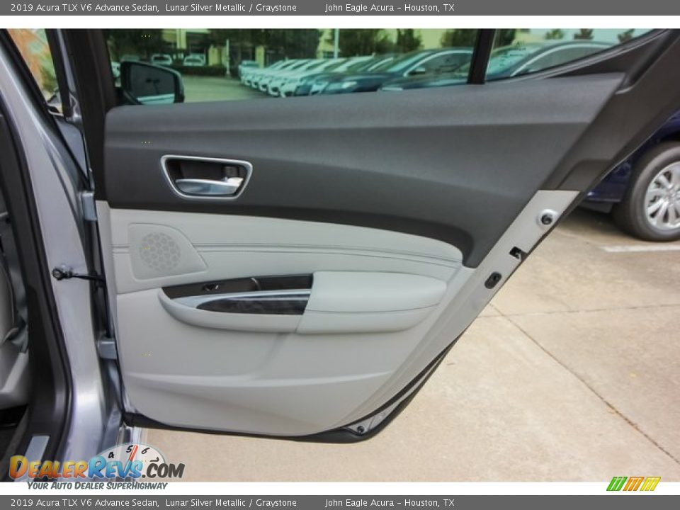2019 Acura TLX V6 Advance Sedan Lunar Silver Metallic / Graystone Photo #20