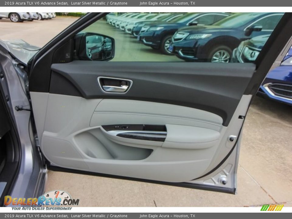 2019 Acura TLX V6 Advance Sedan Lunar Silver Metallic / Graystone Photo #22