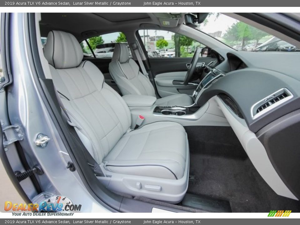 2019 Acura TLX V6 Advance Sedan Lunar Silver Metallic / Graystone Photo #23