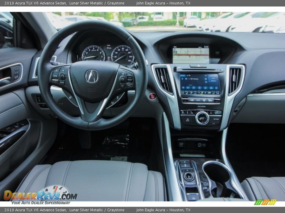 2019 Acura TLX V6 Advance Sedan Lunar Silver Metallic / Graystone Photo #25