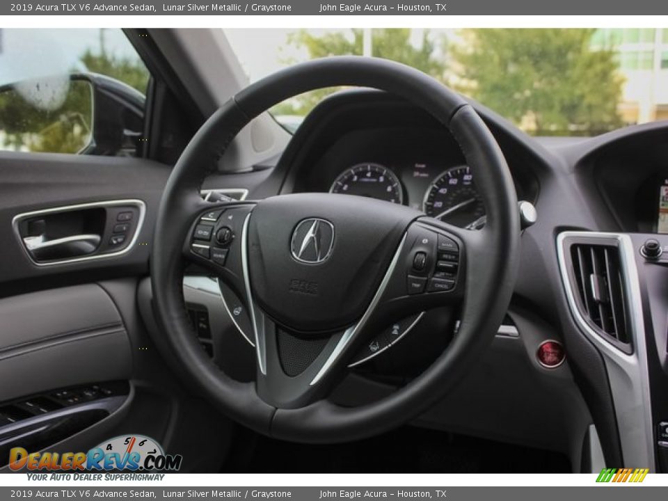 2019 Acura TLX V6 Advance Sedan Lunar Silver Metallic / Graystone Photo #26