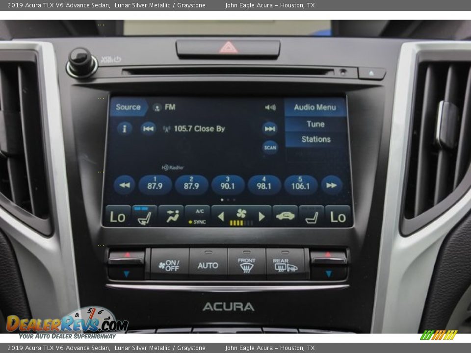 2019 Acura TLX V6 Advance Sedan Lunar Silver Metallic / Graystone Photo #28