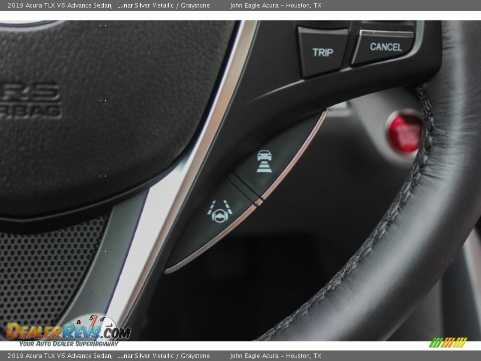 2019 Acura TLX V6 Advance Sedan Lunar Silver Metallic / Graystone Photo #36