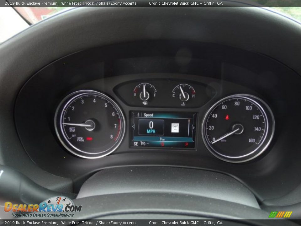 2019 Buick Enclave Premium White Frost Tricoat / Shale/Ebony Accents Photo #17