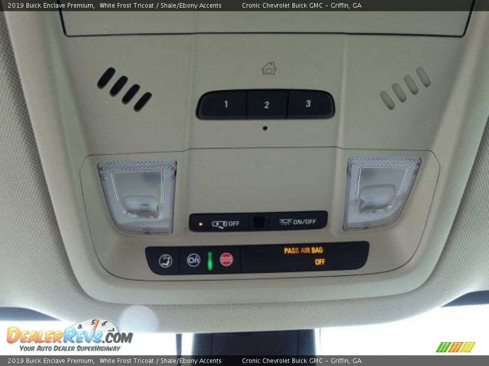 2019 Buick Enclave Premium White Frost Tricoat / Shale/Ebony Accents Photo #20