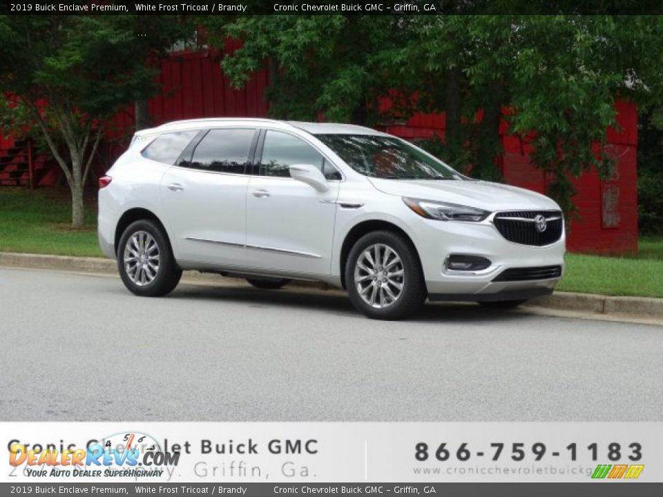 2019 Buick Enclave Premium White Frost Tricoat / Brandy Photo #1