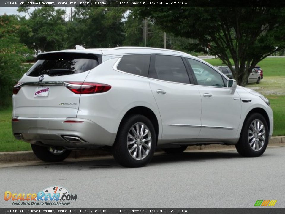 2019 Buick Enclave Premium White Frost Tricoat / Brandy Photo #3