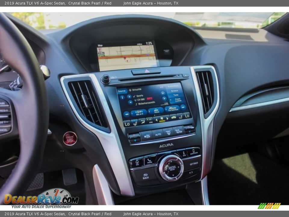 2019 Acura TLX V6 A-Spec Sedan Crystal Black Pearl / Red Photo #32