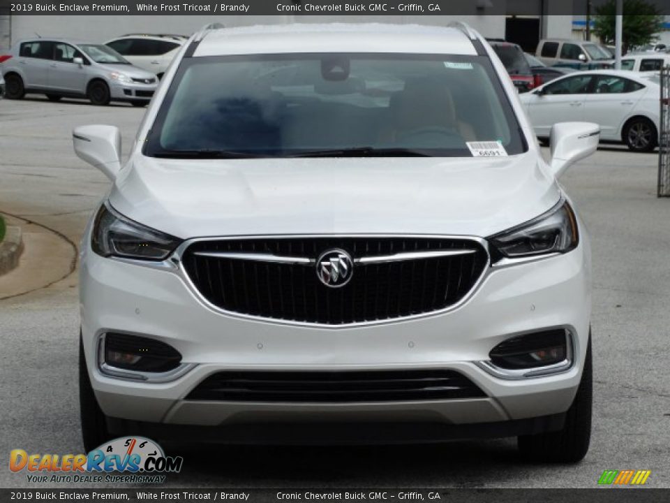 2019 Buick Enclave Premium White Frost Tricoat / Brandy Photo #4