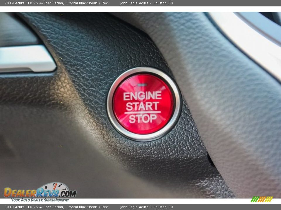 2019 Acura TLX V6 A-Spec Sedan Crystal Black Pearl / Red Photo #33
